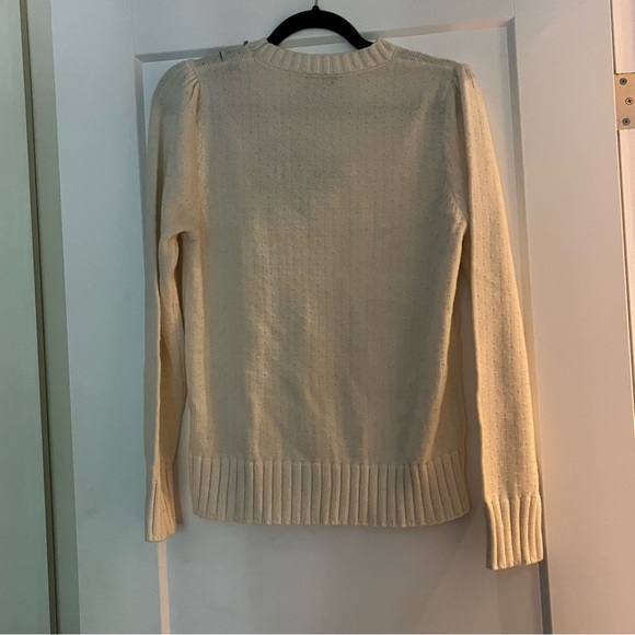 Vintage Louis Feraud Floral Appliqué Sweater - Picture 3 of 10